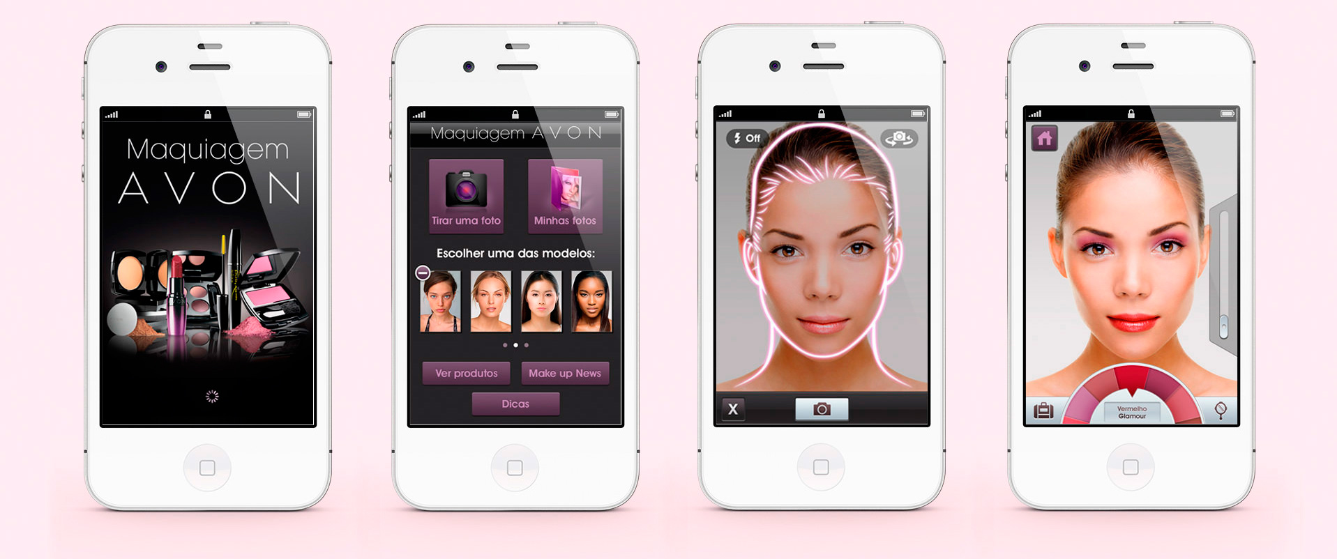 Simulador de maquiagem mobile