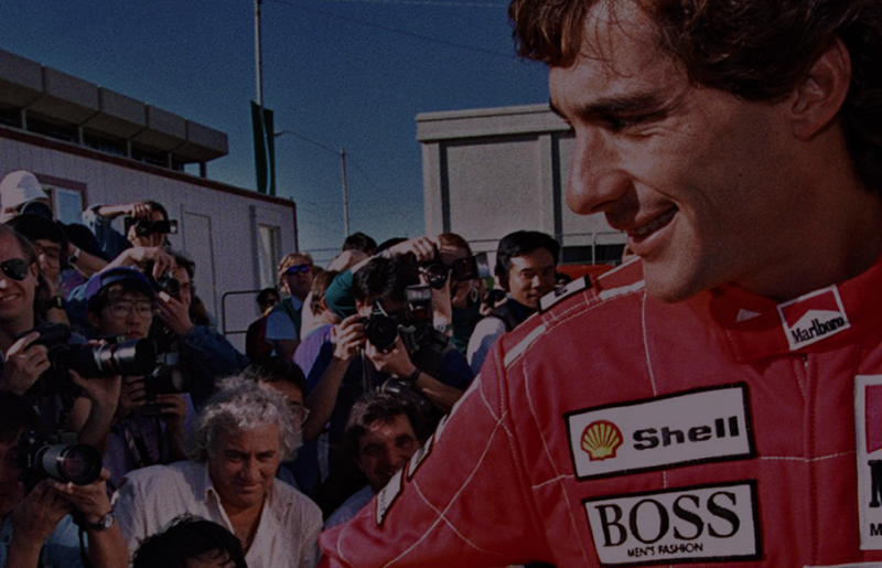 Banner com Ayrton Senna